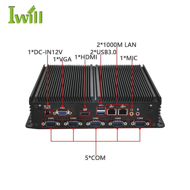 Fanless Celeron J4125 Industrial Computer